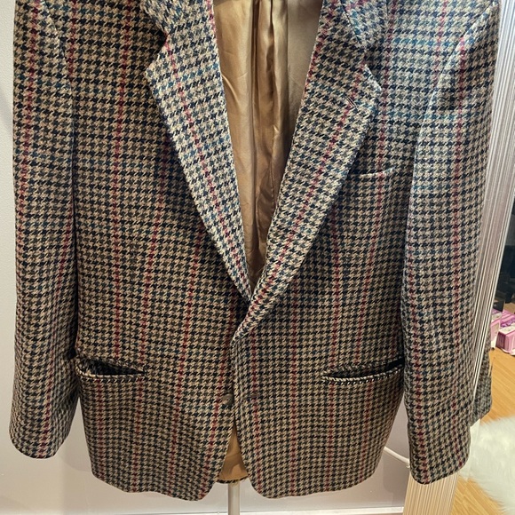 Houndstooth wool blazer by Italian designer Angelo Litrico - Picture 4 of 6